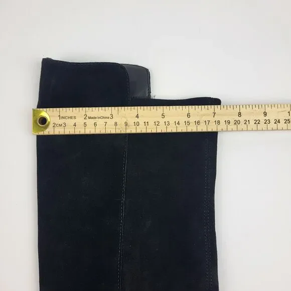 Blondo Starla Waterproof Black Suede Over-The-Knee Boots Women's Size 6.5M - Picture 6 of 16